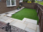 Finished Garden with artificial grass